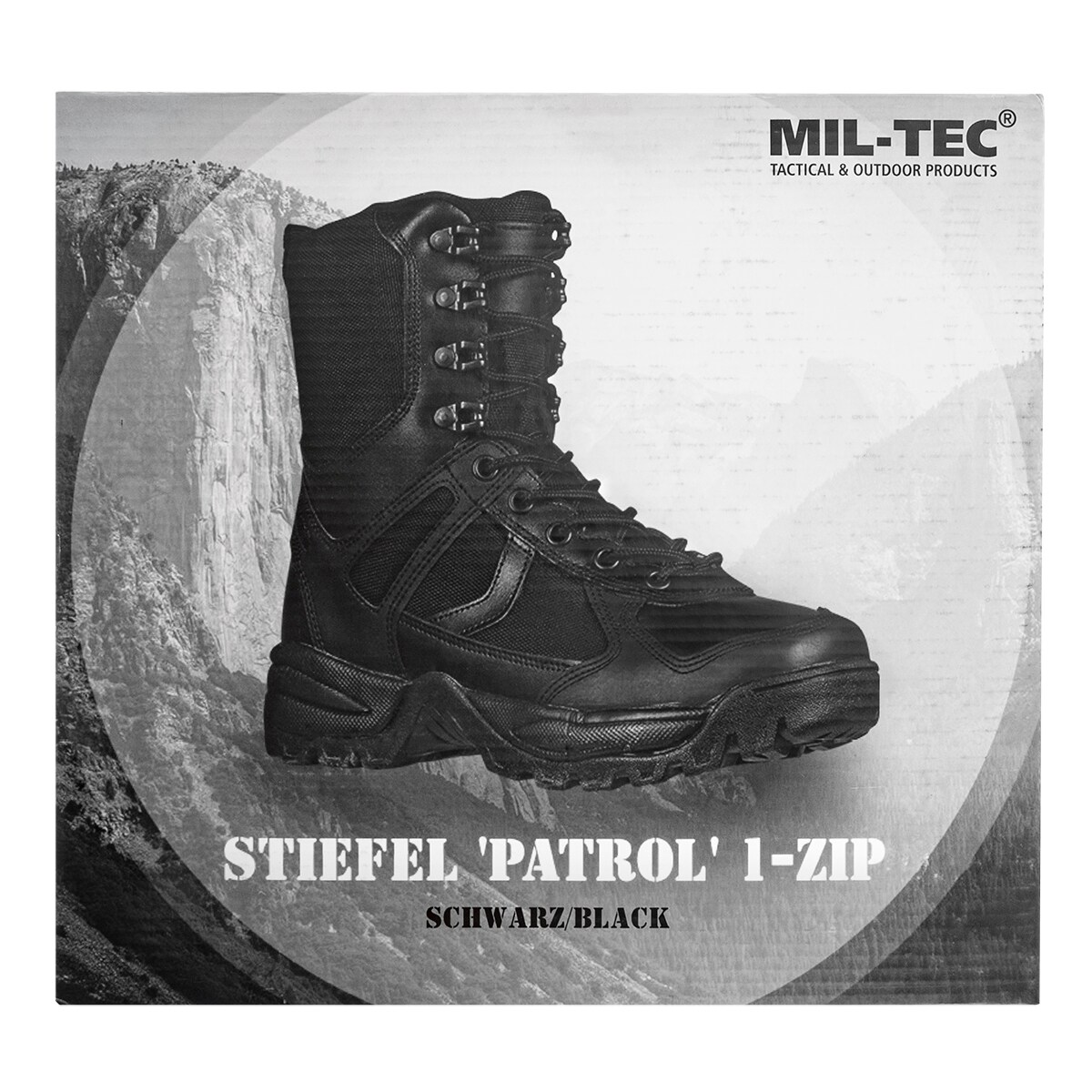 Mil-Tec Patrol One Zip bakancs - Black