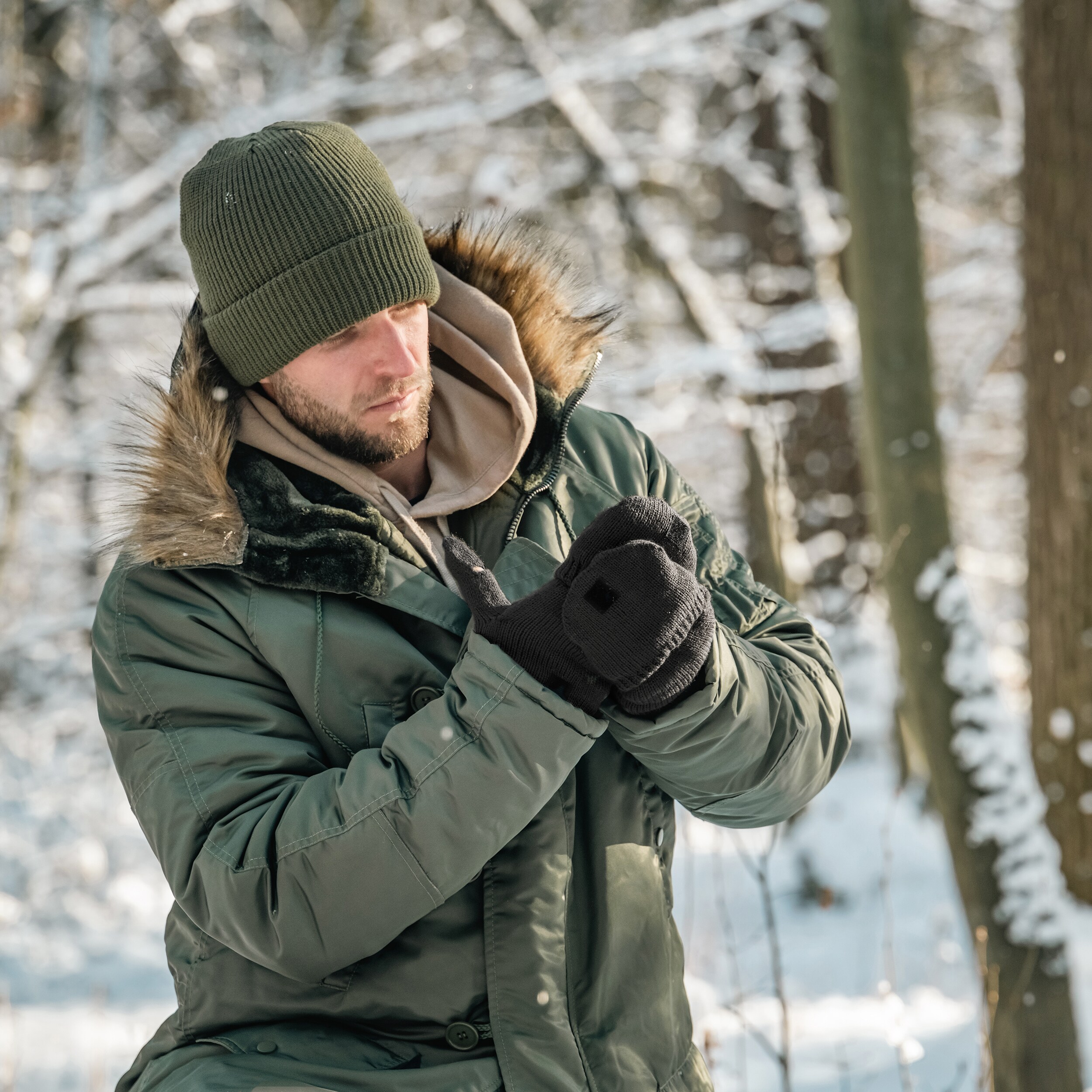 Mil-Tec Hunter kesztyű - Black