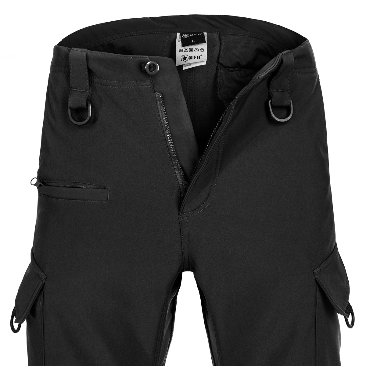 MFH Fox Outdoor Allround bélelt nadrág - Black - vízálló