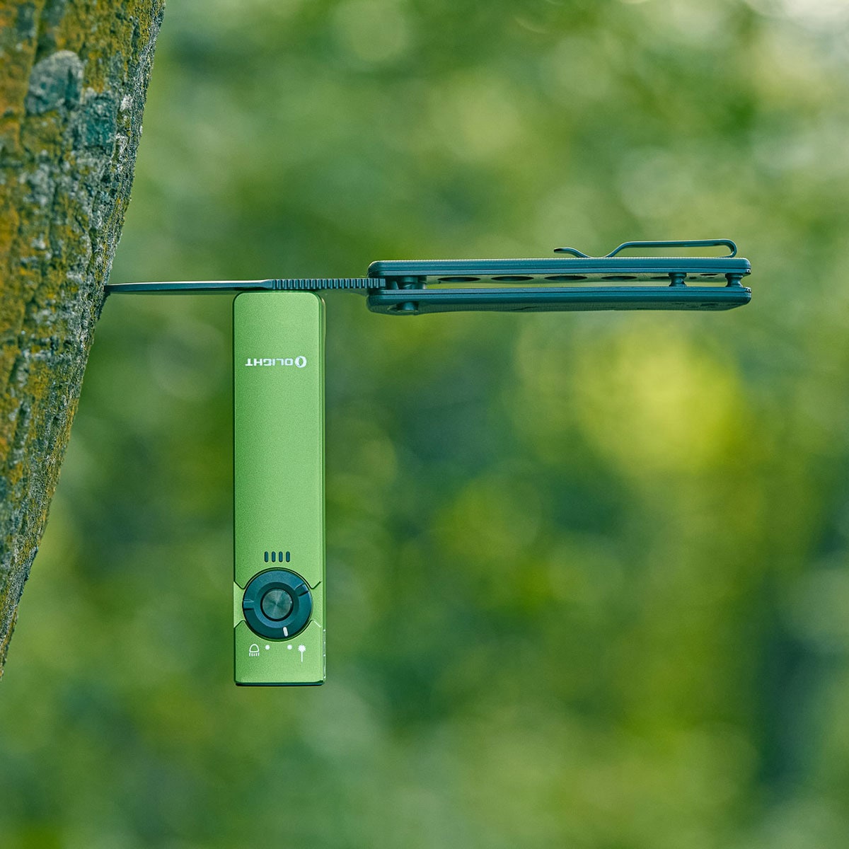 Olight Arkfeld Cool White zseblámpa lézermutatóval Lime Green - 1000 lumen