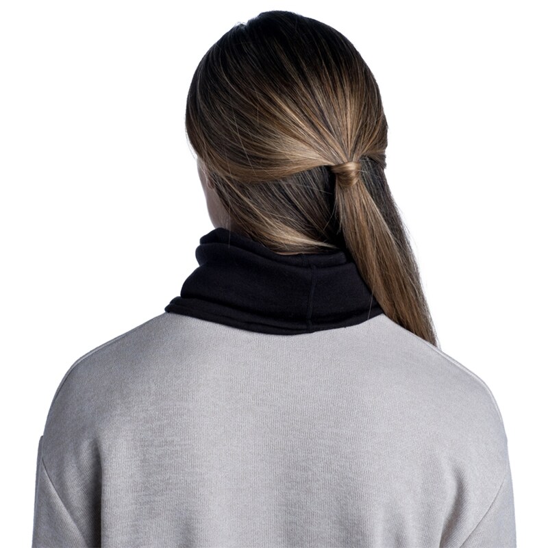 Buff Merino Heavyweight védőkendő - Solid Black
