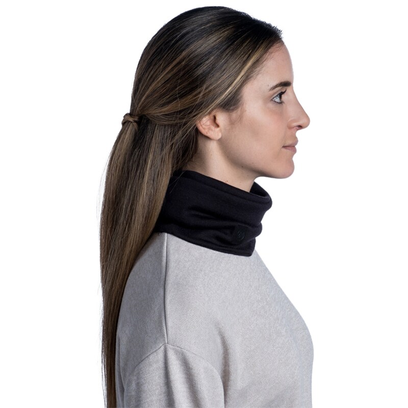 Buff Merino Heavyweight védőkendő - Solid Black