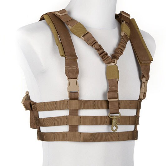 Chest Rig Emerson Low Profile taktikai mellény - Coyote Brown