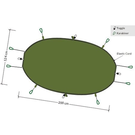 DD Hammocks függőágy szigetelés - olive