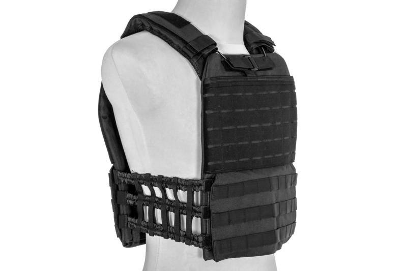 GFC tactical plate carrier molle/laser-cut taktikai mellény - Black