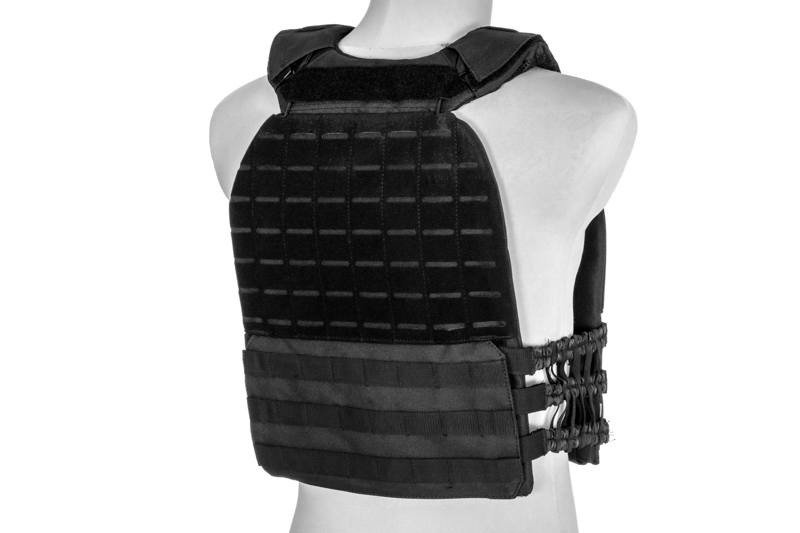 GFC tactical plate carrier molle/laser-cut taktikai mellény - Black