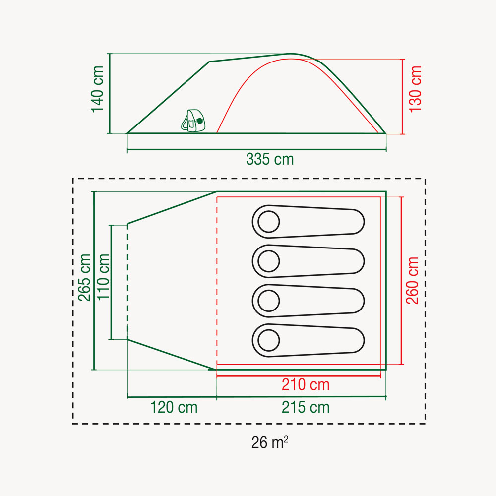 Coleman Kobuk Valley 4 Plus ST 4 személyes sátor