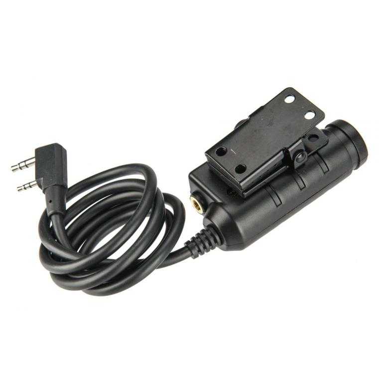PTT M51 kenwood nyomógomb - Fekete