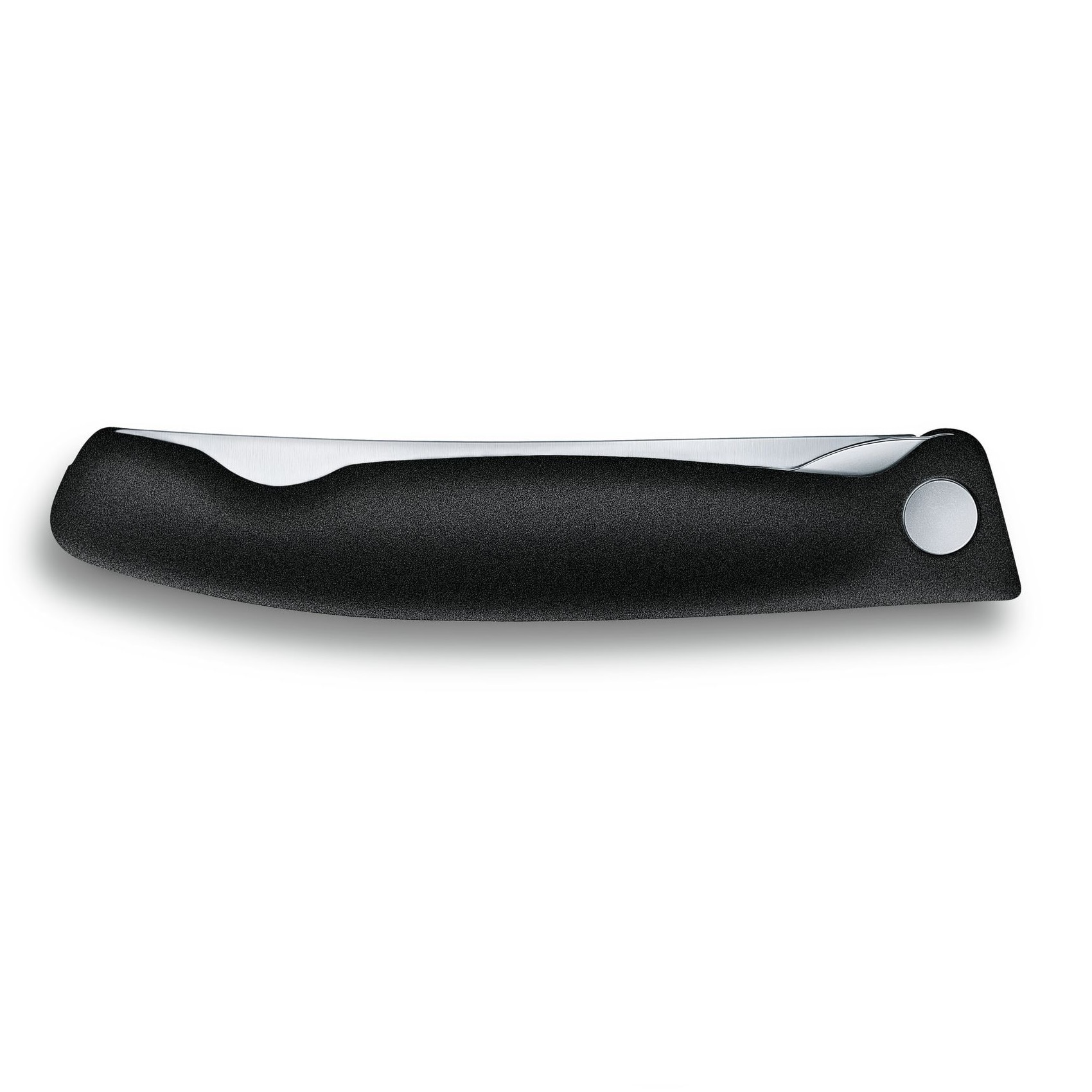 Victorinox összecsukható konyhai kés Black - fogazott, lekerekített heggyel