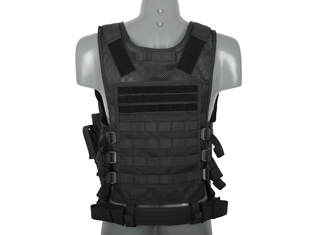 8Fields Light MOLLE taktikai mellény - Fekete