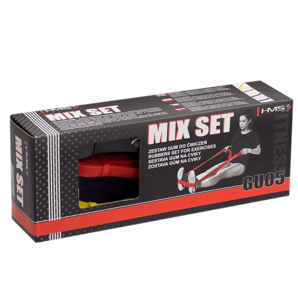 HMS GU05 fitnesz gumipánt készlet
