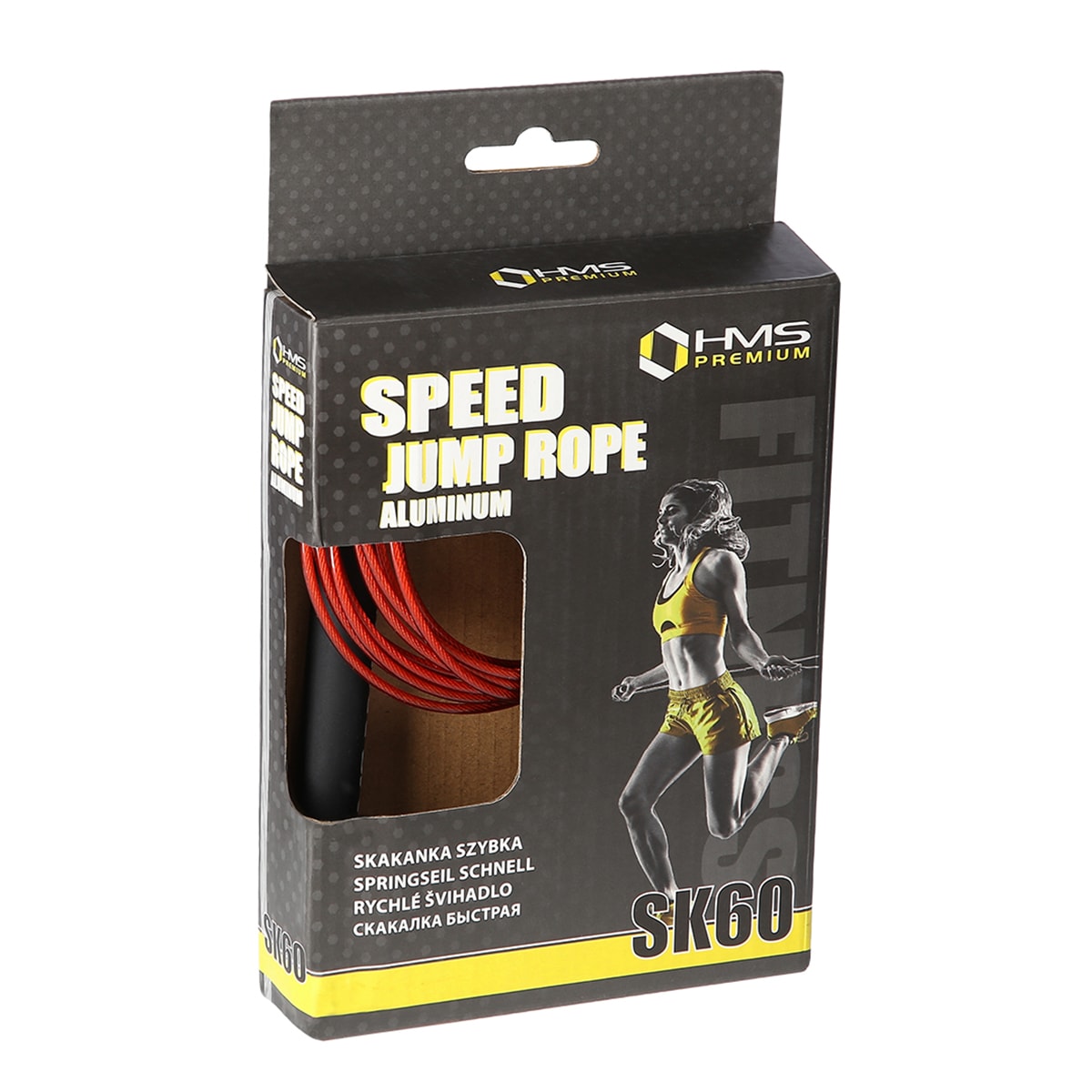 HMS Premium SK60 ugrálókötél - Black/Red