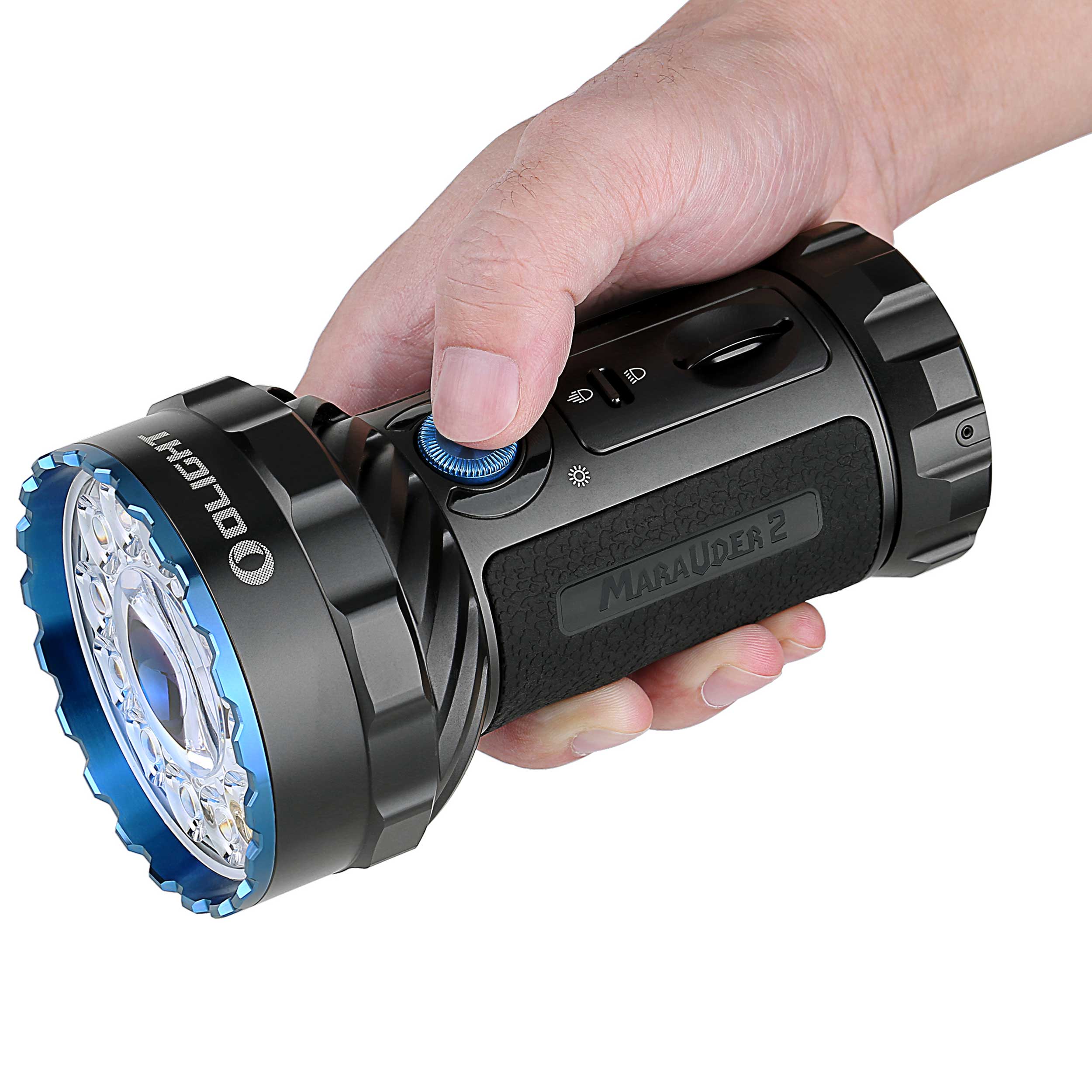 Olight Marauder 2 Cool White újratölthető zseblámpa - 14000 lumen, hatótávolság 800 m