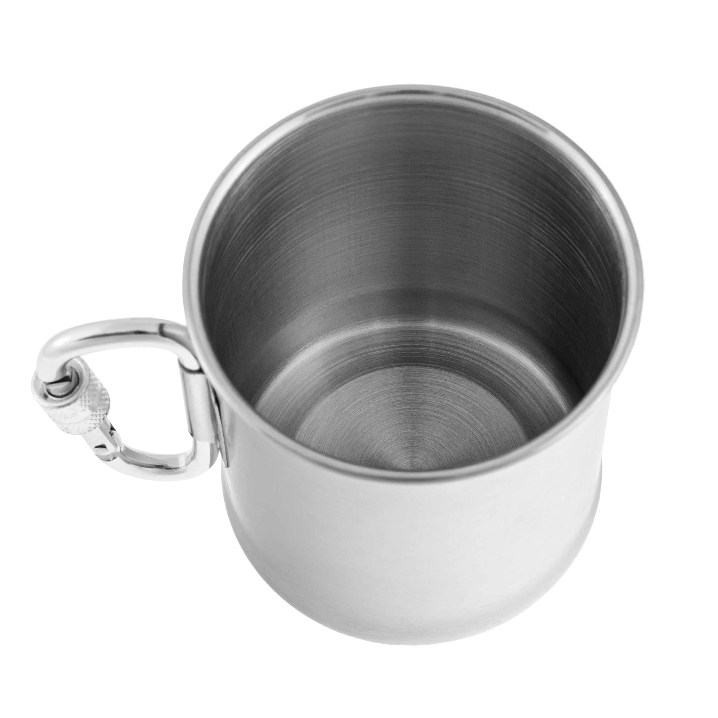 Mil-Tec acél bögre karabinerrel 250 ml