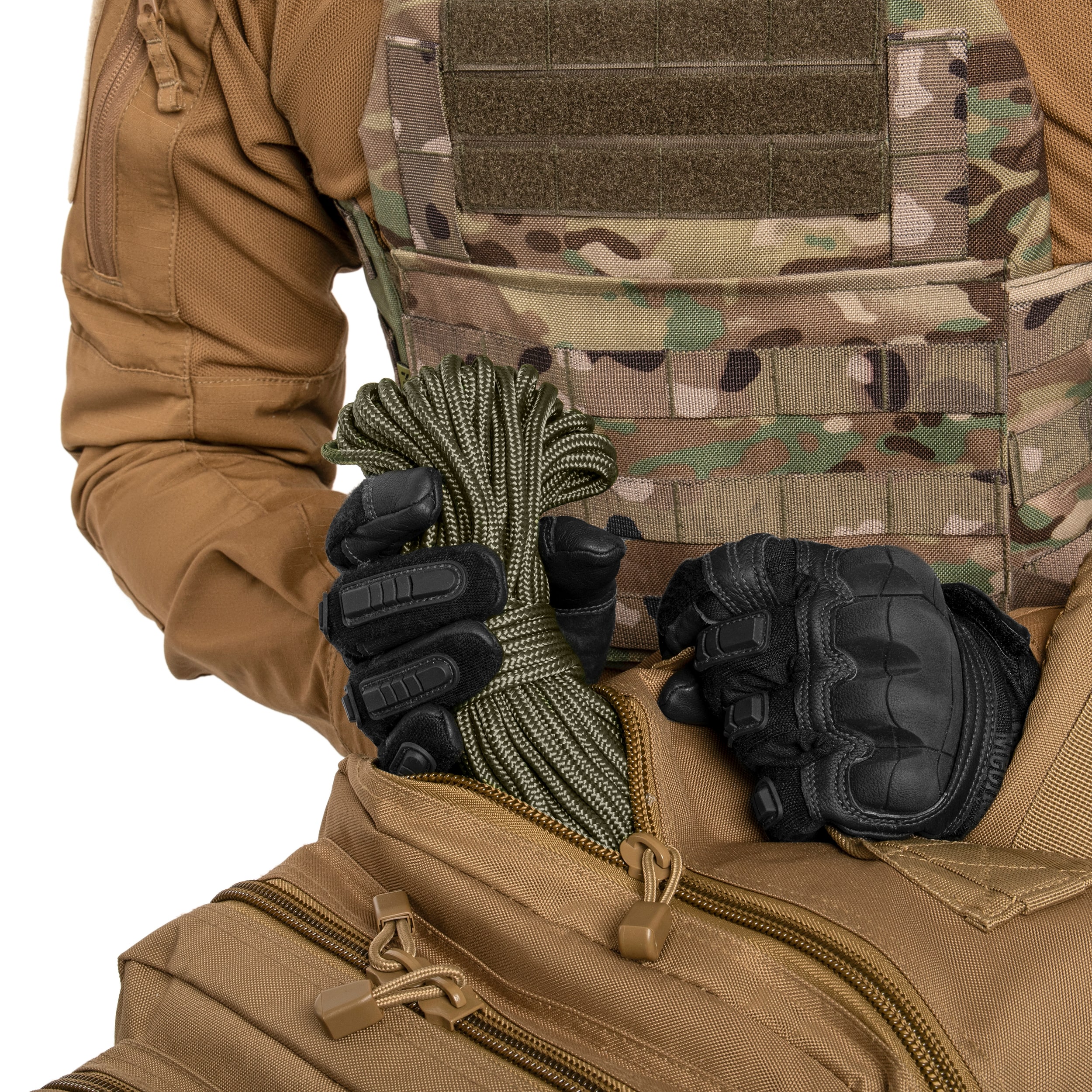 Mil-Tec Commando kötél 15 m x 5 mm - Olive