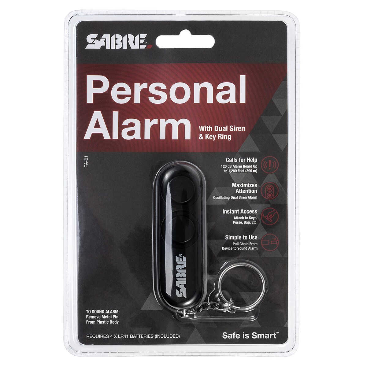 Sabre Red személyi riasztó - Black