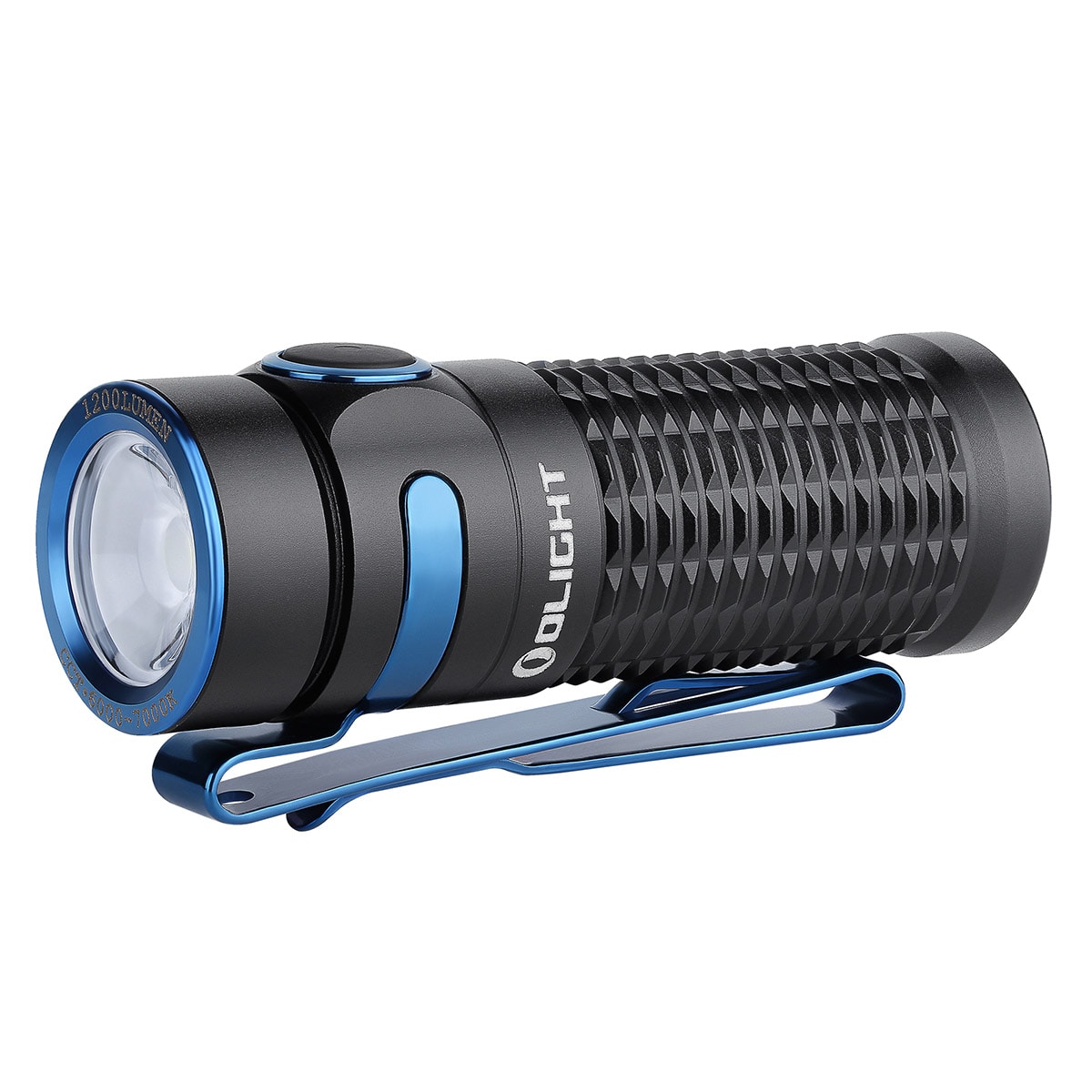 Olight Baton 3 Premium Edition újratölthető zseblámpa vezeték nélküli töltőtokkal Black - 1200 lumen