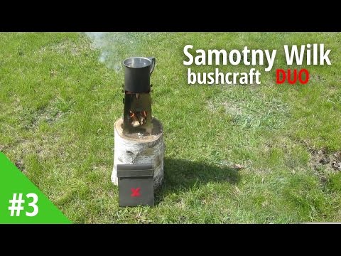 Survival Kettle Samotny Wilk Bushcraft Duo összecsukható kempingfőző