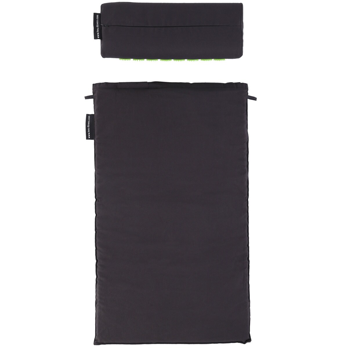 HMS Premium AKM03 akupresszúrás szőnyeg párnával - black/green