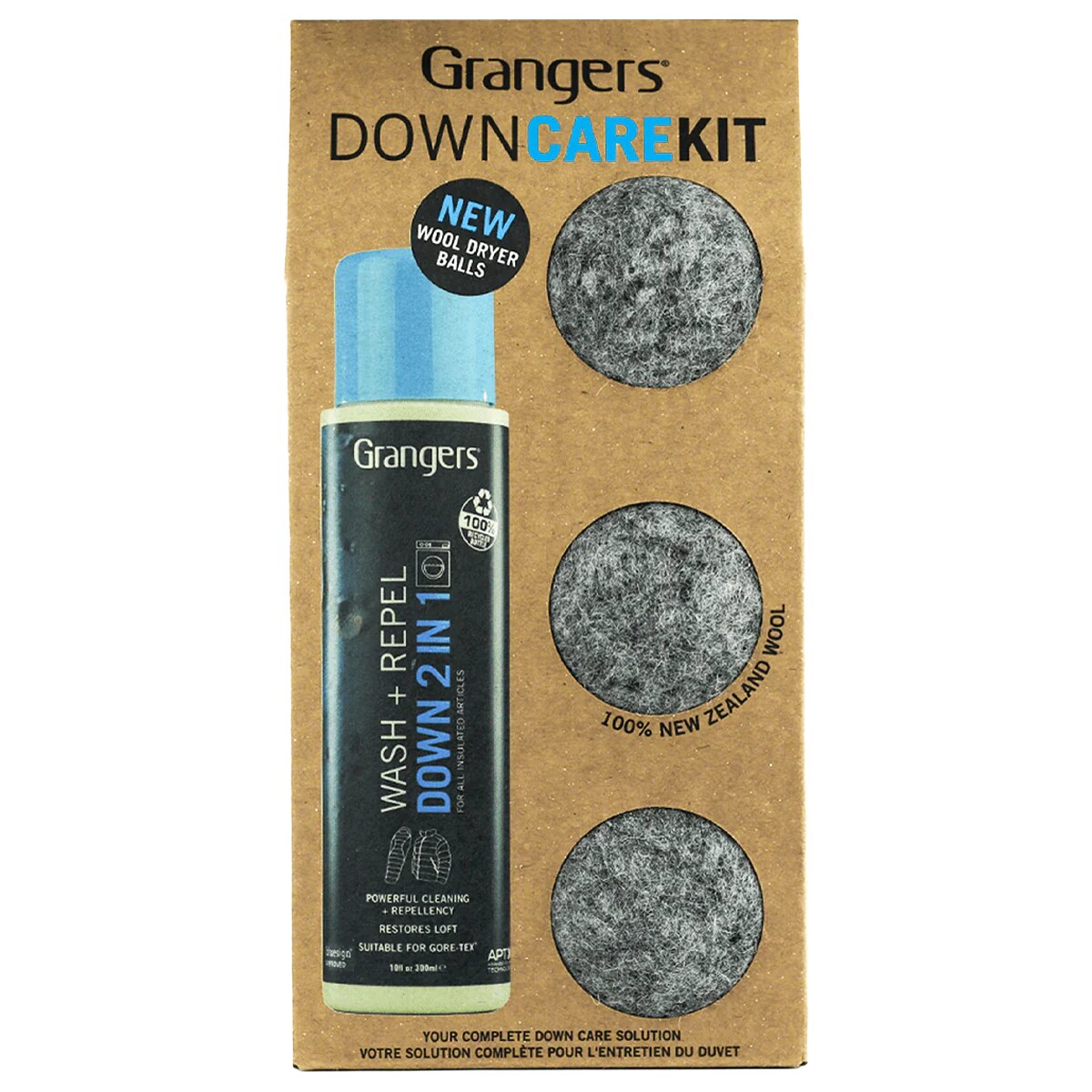 Grangers Down Care Kit tollruházat tisztító és impregnáló készlet