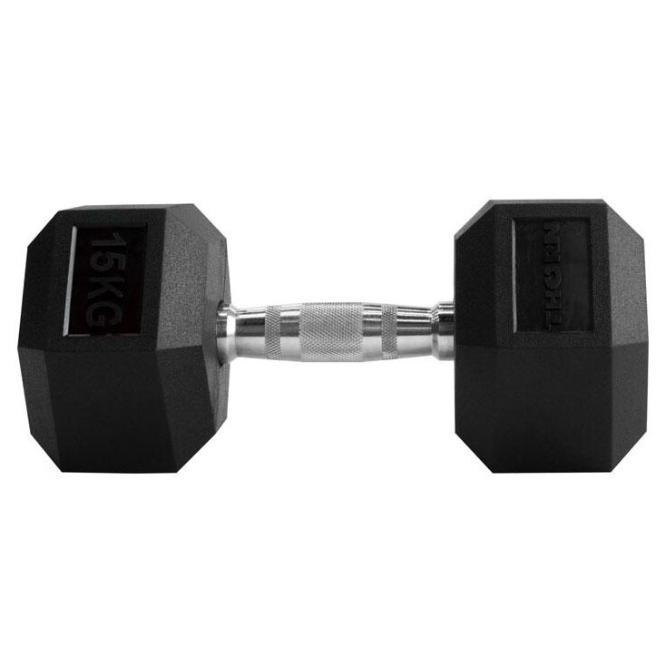 Thorn+Fit Hex Rubber hatszögletű kézi súlyzó 15 kg