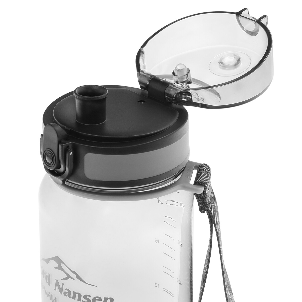 Fjord Nansen Tritan Bottle 0,65 l palack - Grey