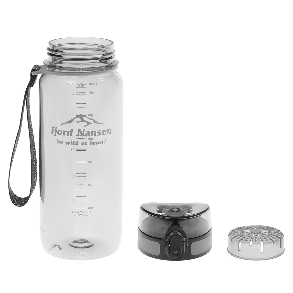 Fjord Nansen Tritan Bottle 0,65 l palack - Grey