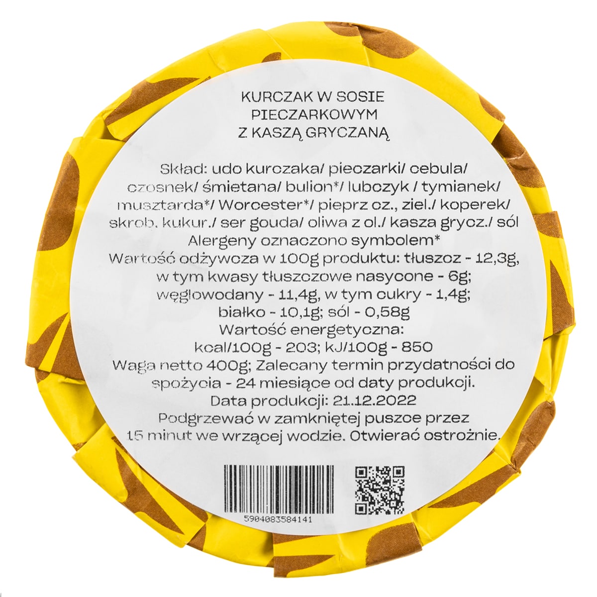 Ed Red konzerv - Csirke gombamártással és hajdinakása 400 g