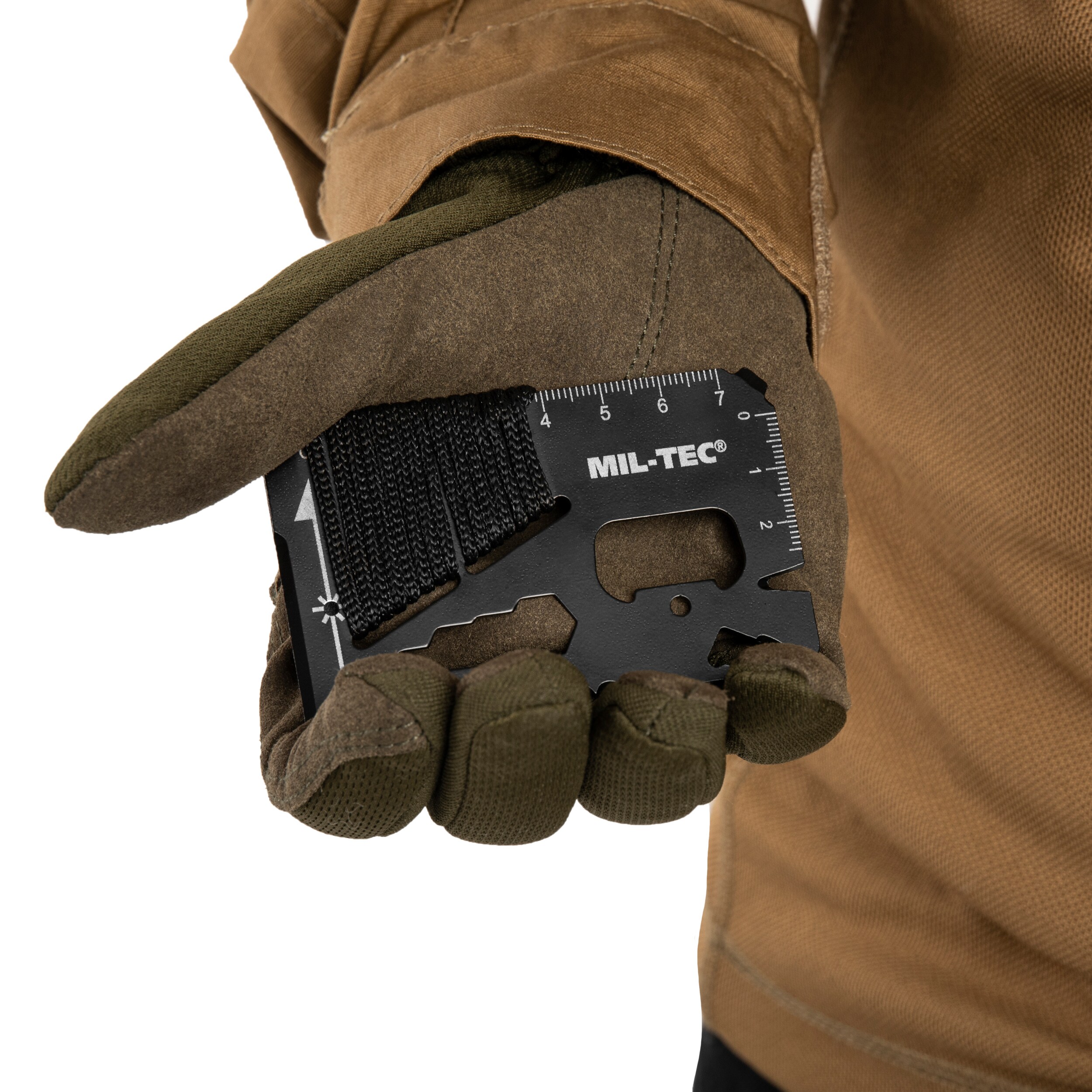 Mil-Tec túlélő kártya zsinórral és huzattal