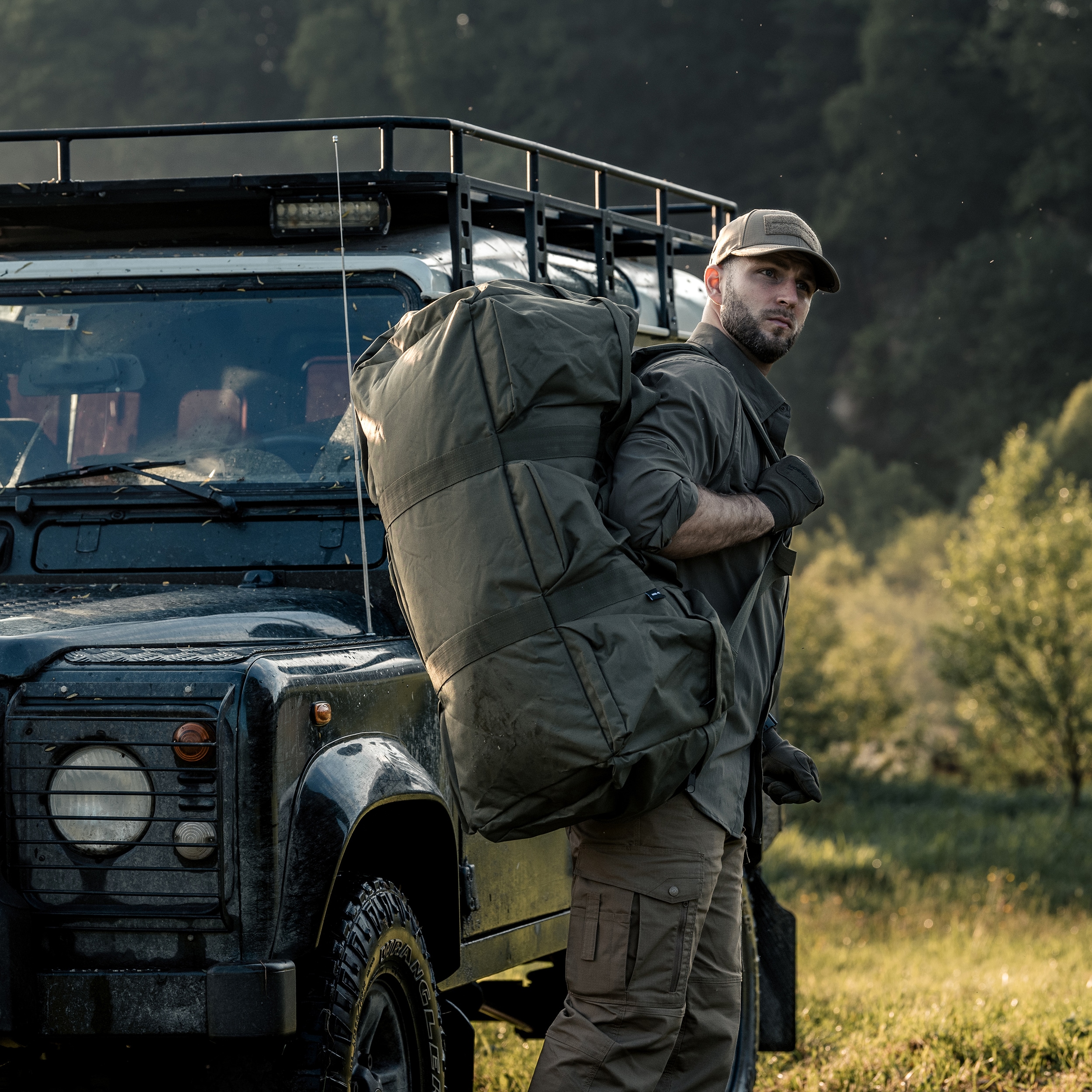 Mil-Tec Combat Duffle Bag Tap táska 98 l - Olive