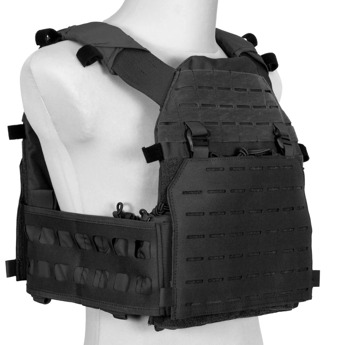 GFC Advanced Laser-Cut taktikai mellény - fekete