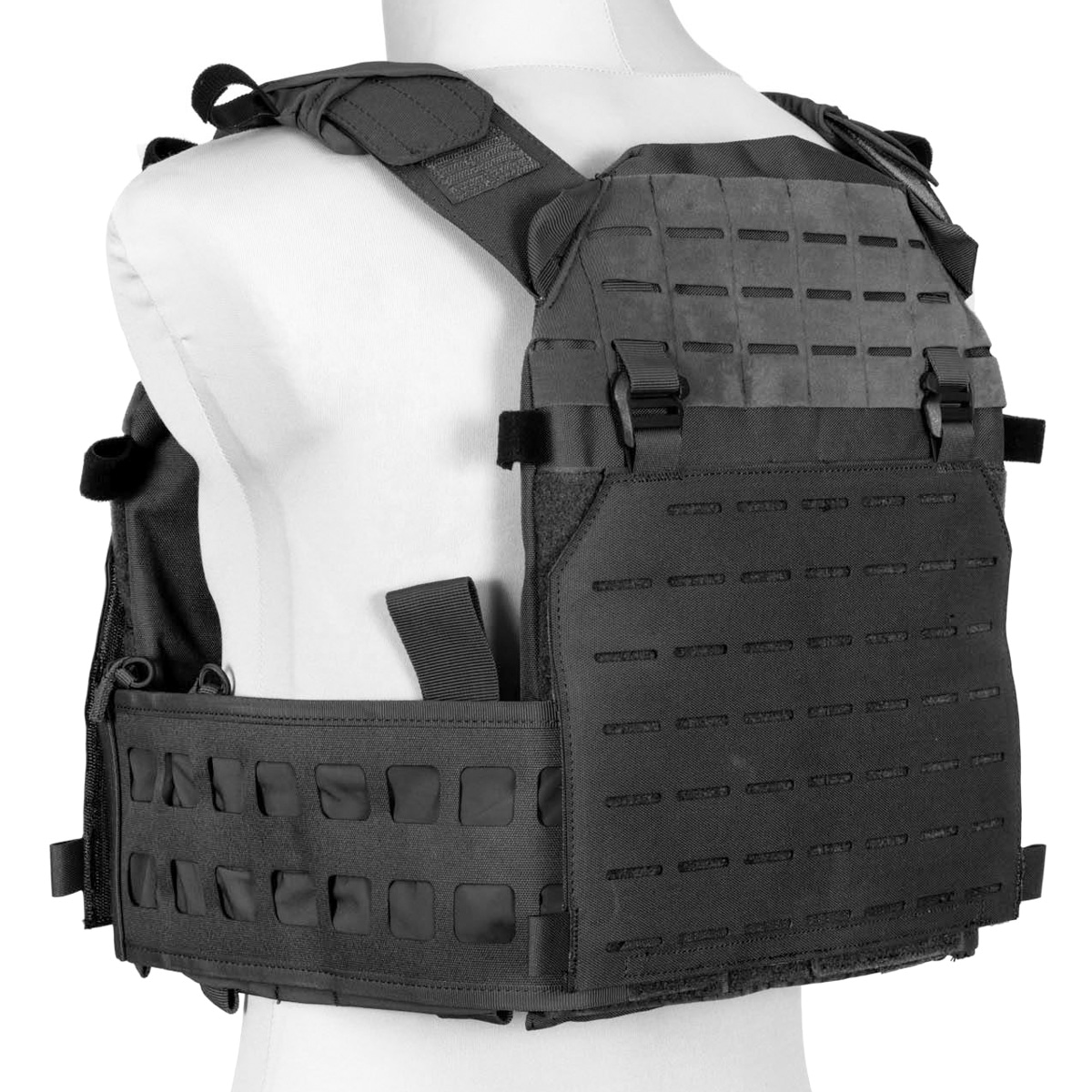 GFC Advanced Laser-Cut taktikai mellény - fekete