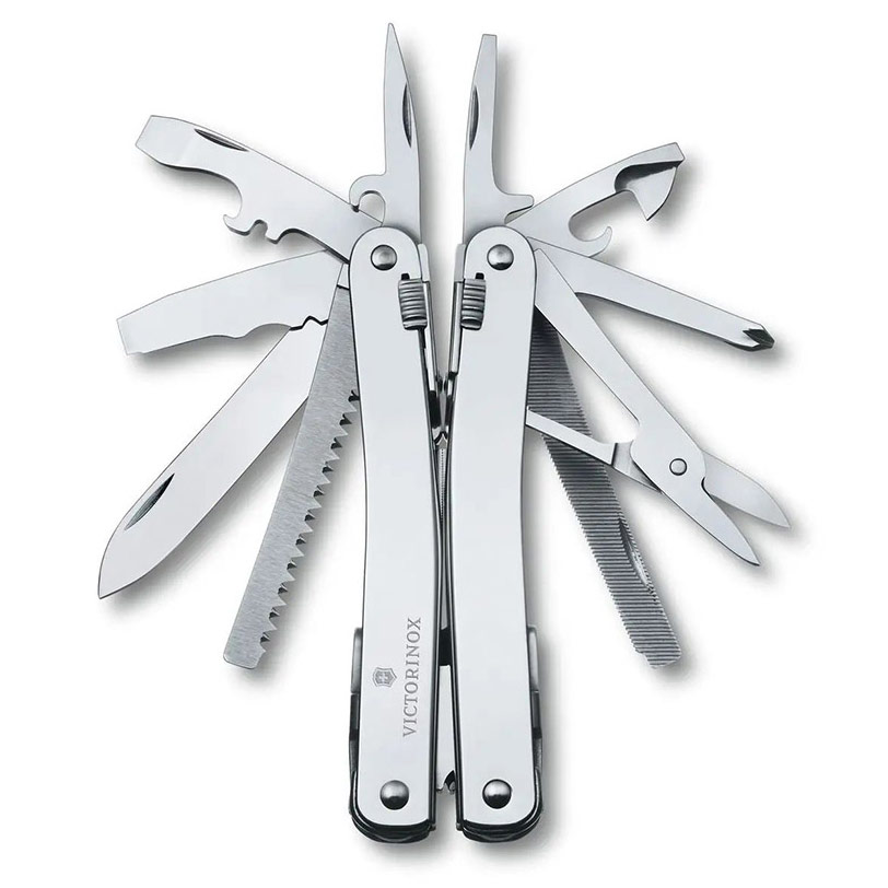 Victorinox SwissTool Spirit X Plus Ratchet multiszerszám - bőrtok