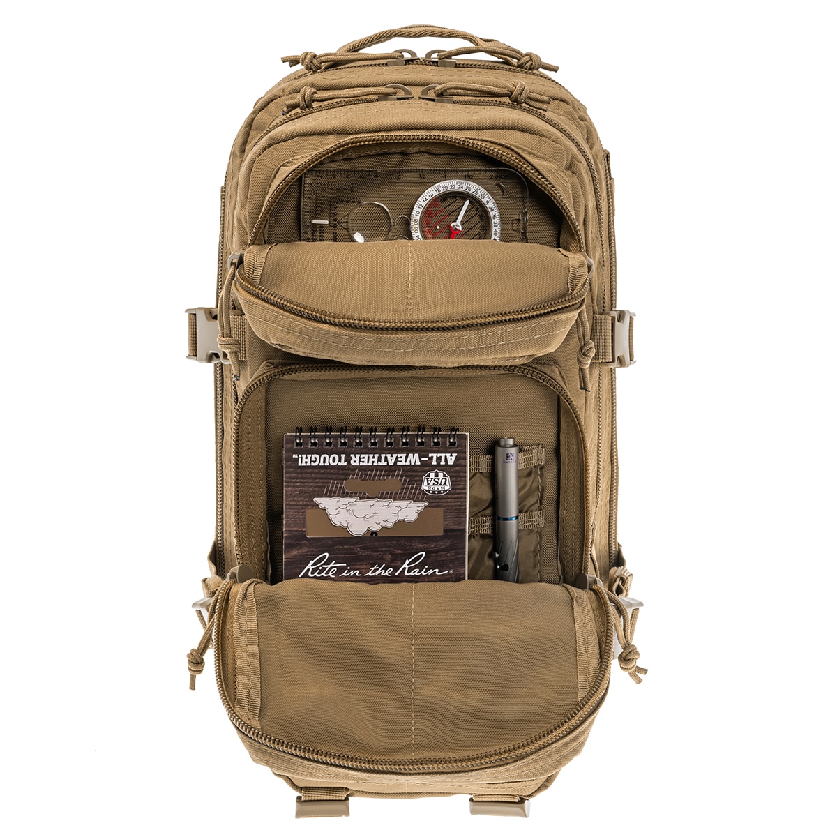 Mil-Tec Assault Pack Laser Cut Small hátizsák 20 l - Coyote Tan