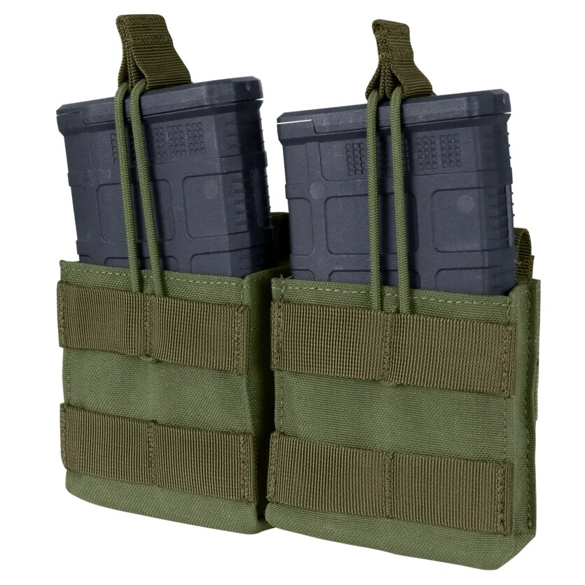 S.T. Condor Open Top Double M14 Mag Pouch tároló - Zöld OD