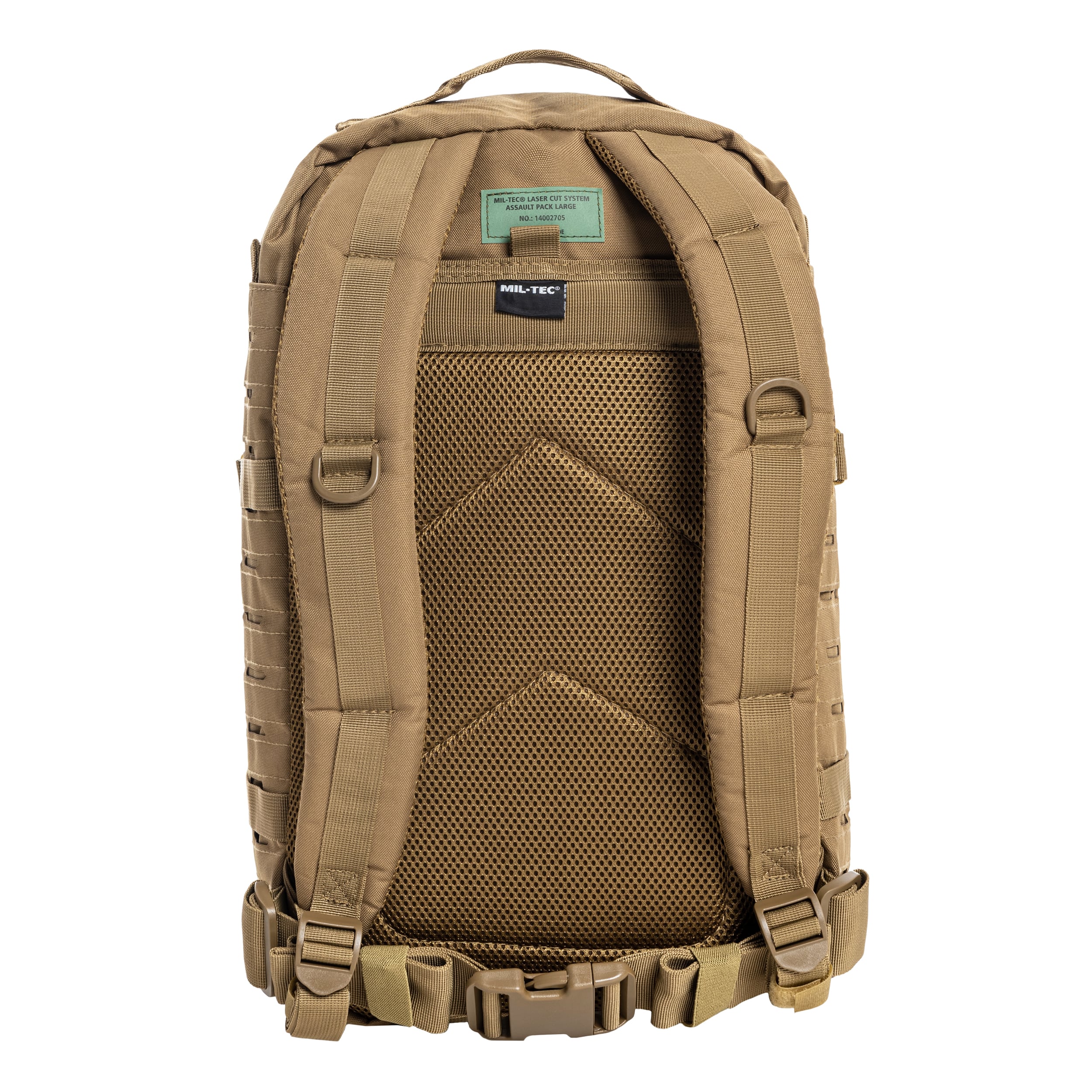 Mil-Tec Assault Pack Laser Cut Large hátizsák 36 l - Coyote Tan