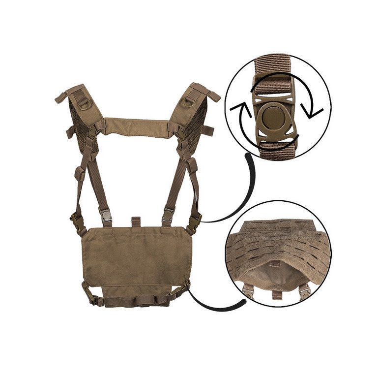 Mil-Tec Chest Rig taktikai mellény - Dark Coyote