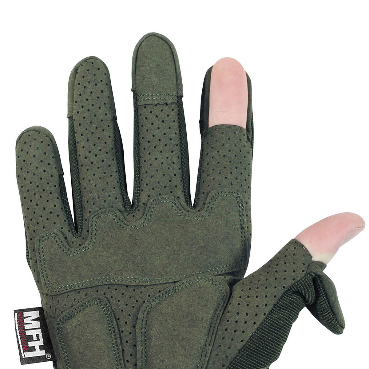 MFH Tactical Gloves Action taktikai kesztyű - OD Green