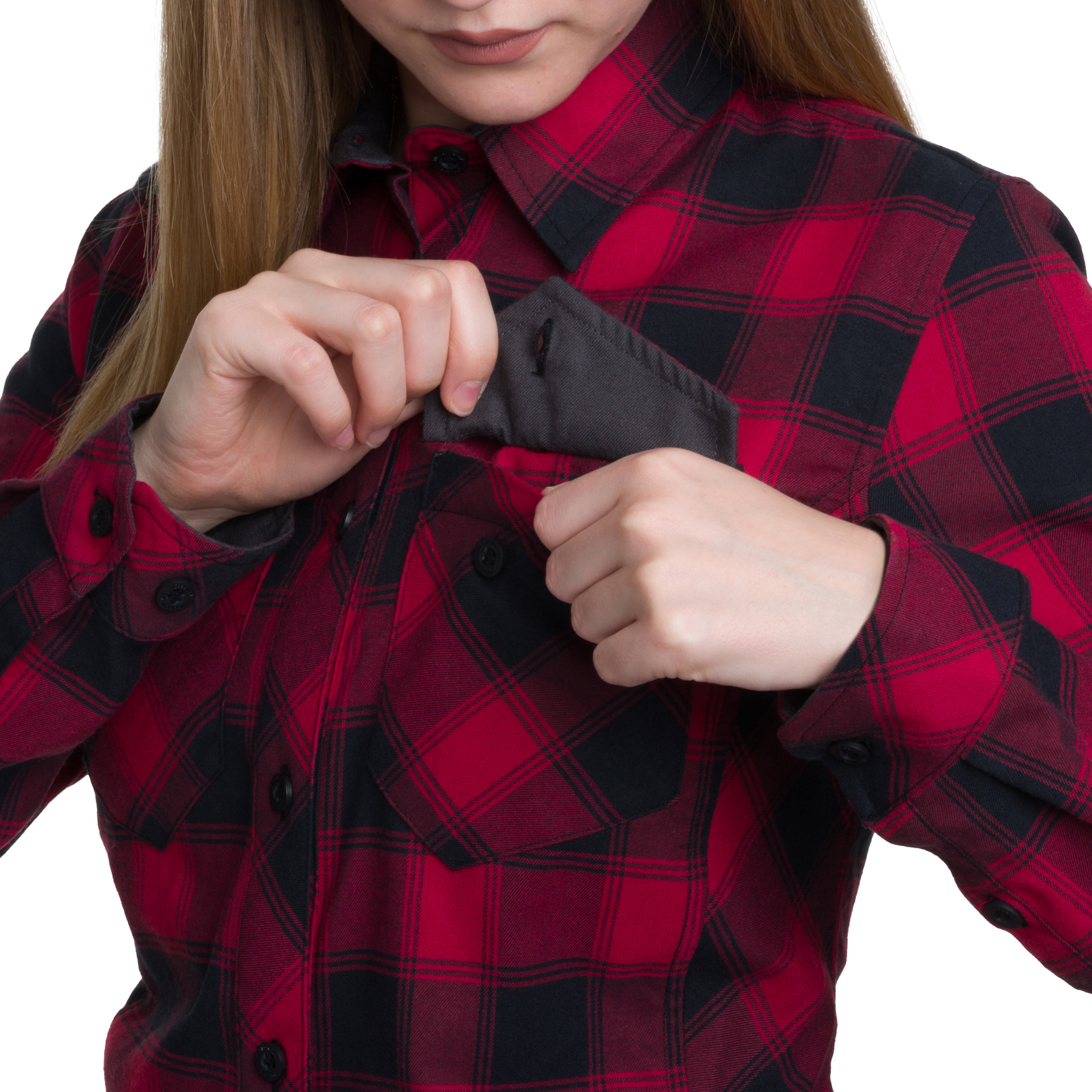 Helikon Marigold női ing - Coral Crimson Checkered