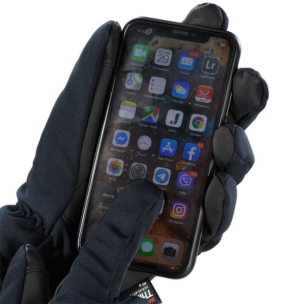 M-Tac Winter Softshell Thinsulate kesztyű - Dark Navy Blue