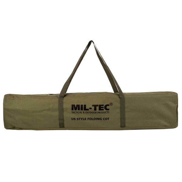 Mil-Tec megerősített összecsukható tábori ágy 190 x 65 cm - Olive