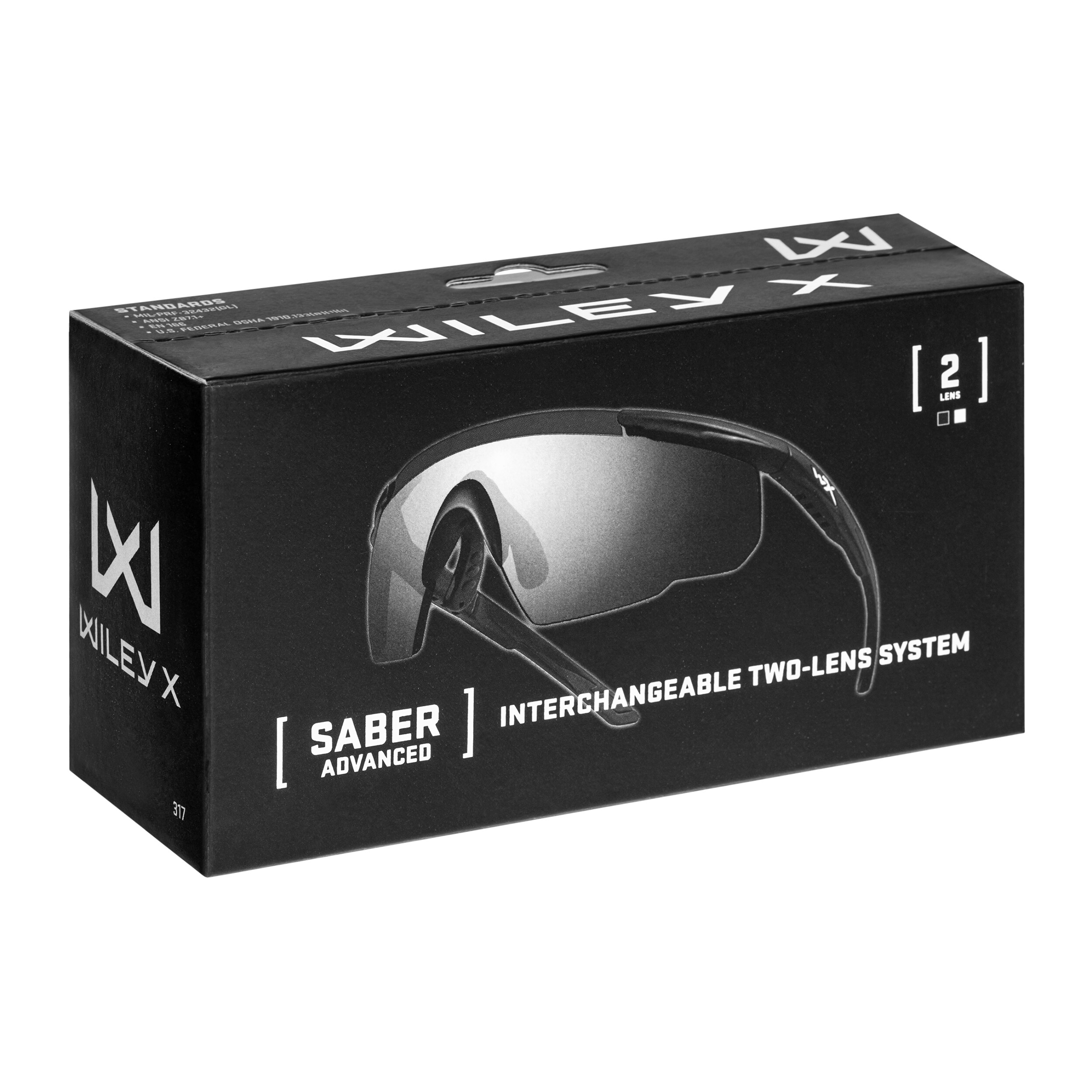 Wiley X Saber Advanced Set 2in1 taktikai szemüveg - Grey/Clear/Matte Black