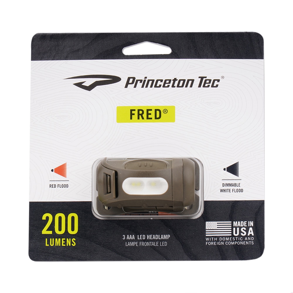 Princeton Tec Fred Olive Drab fejlámpa - 200 lumen