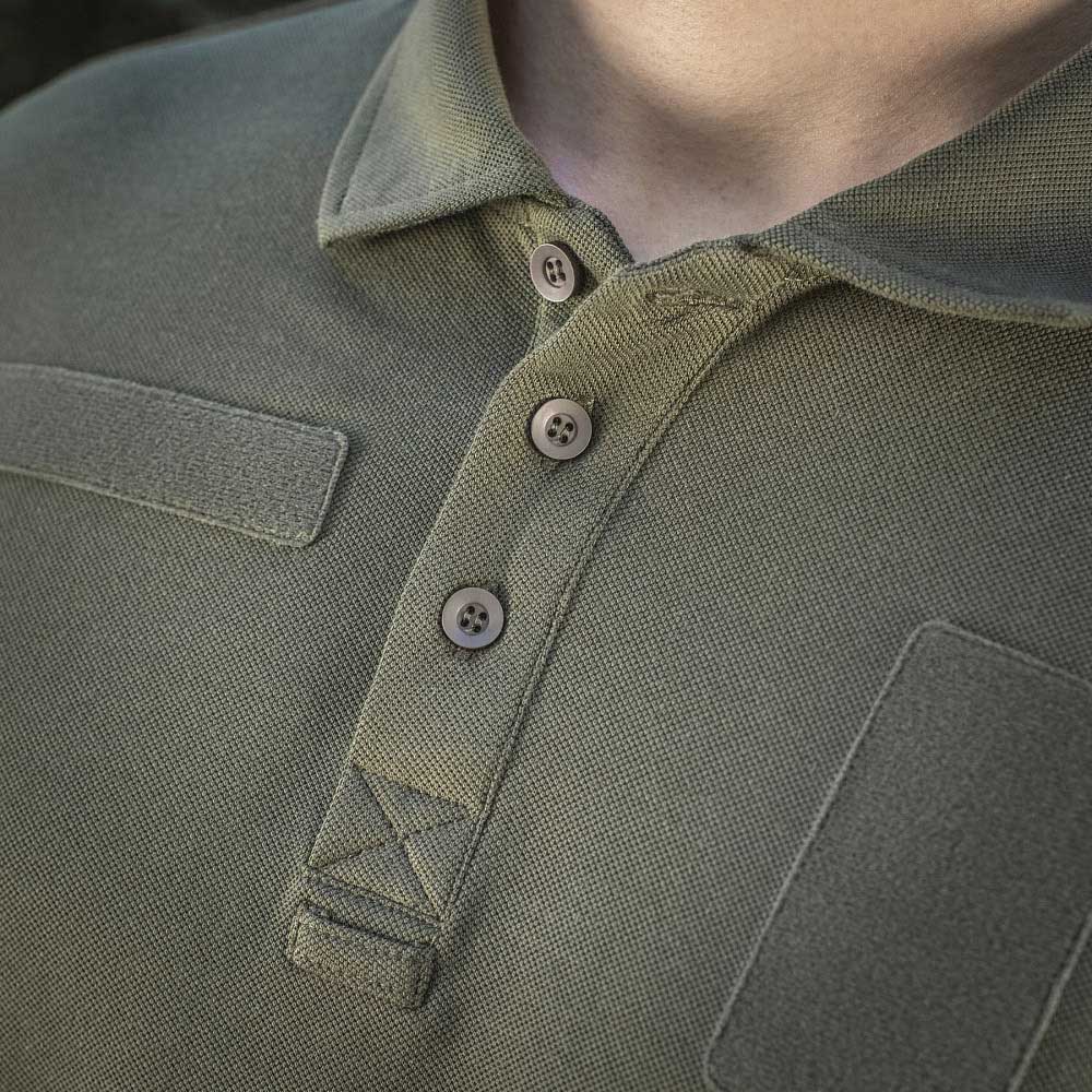 M-Tac 65/35 Long Sleeve hosszú ujjú golfpóló - Army Olive