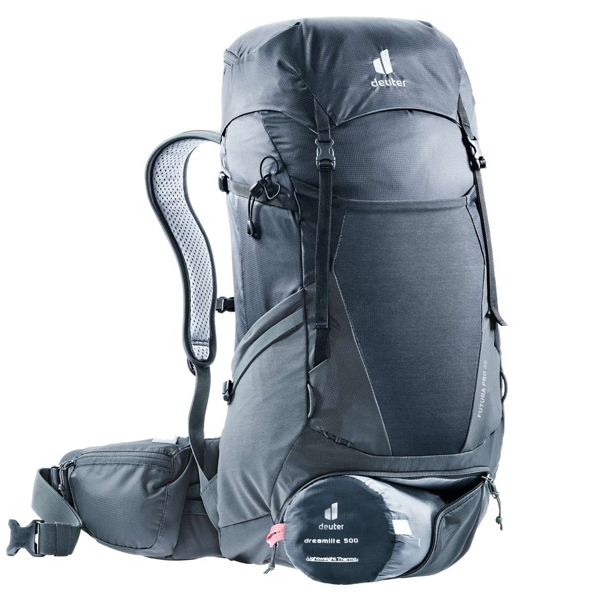 Deuter Futura Pro hátizsák 36 l - Black-Graphite