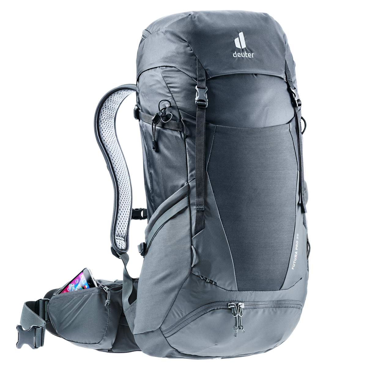 Deuter Futura Pro hátizsák 36 l - Black-Graphite