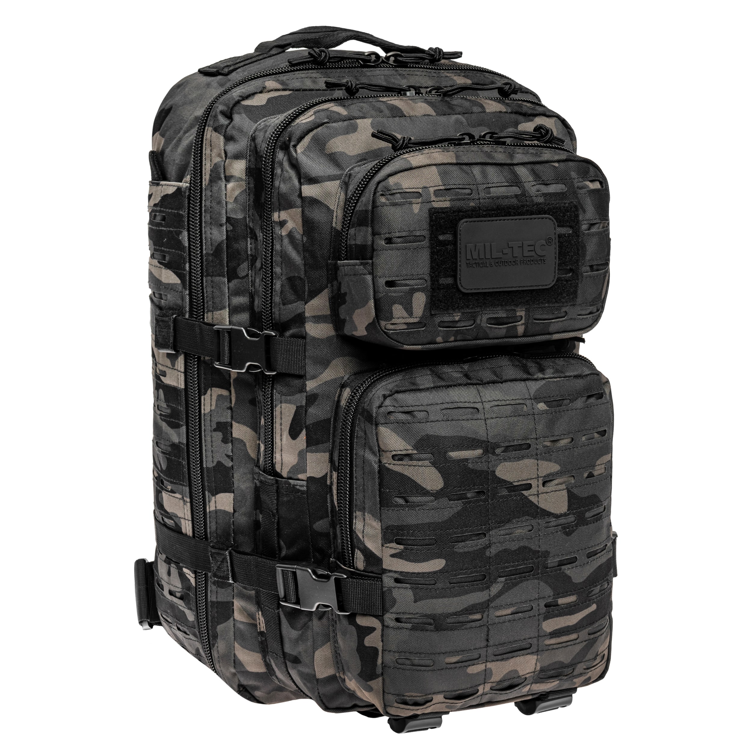 Mil-Tec Assault Pack Laser Cut Large hátizsák 36 l - Dark Camo