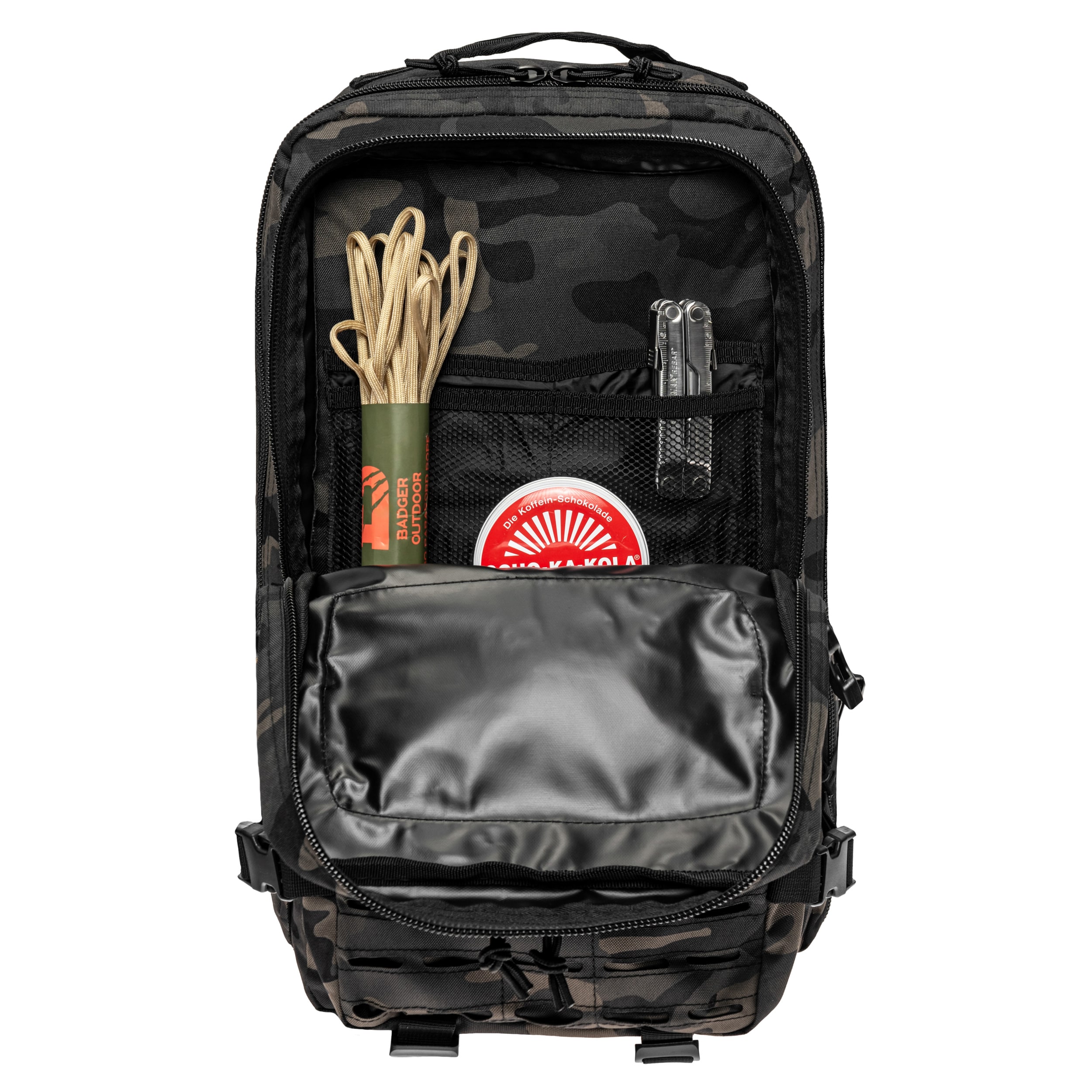 Mil-Tec Assault Pack Laser Cut Large hátizsák 36 l - Dark Camo