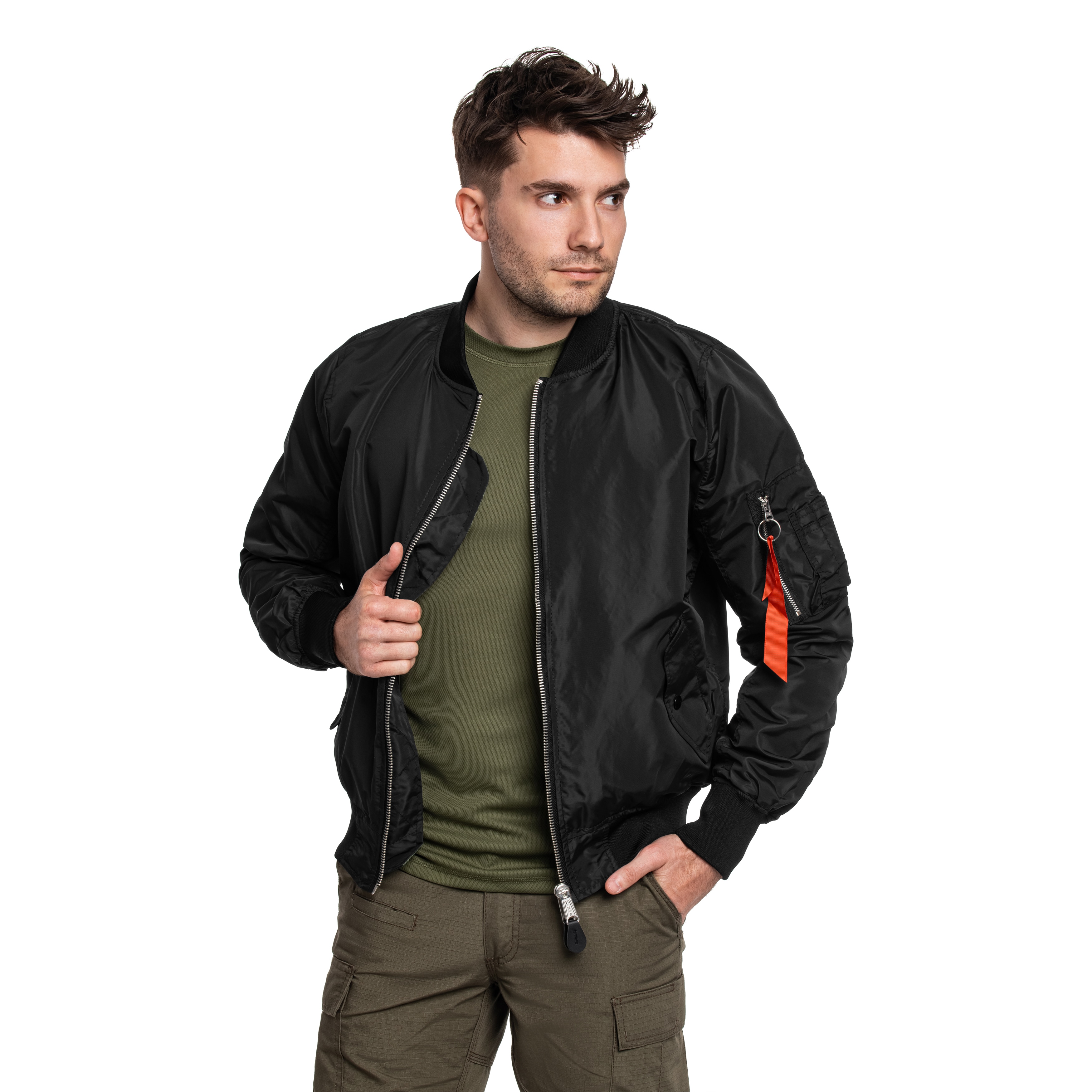 Mil-Tec MA-1 Flyers Summer kabát - Black