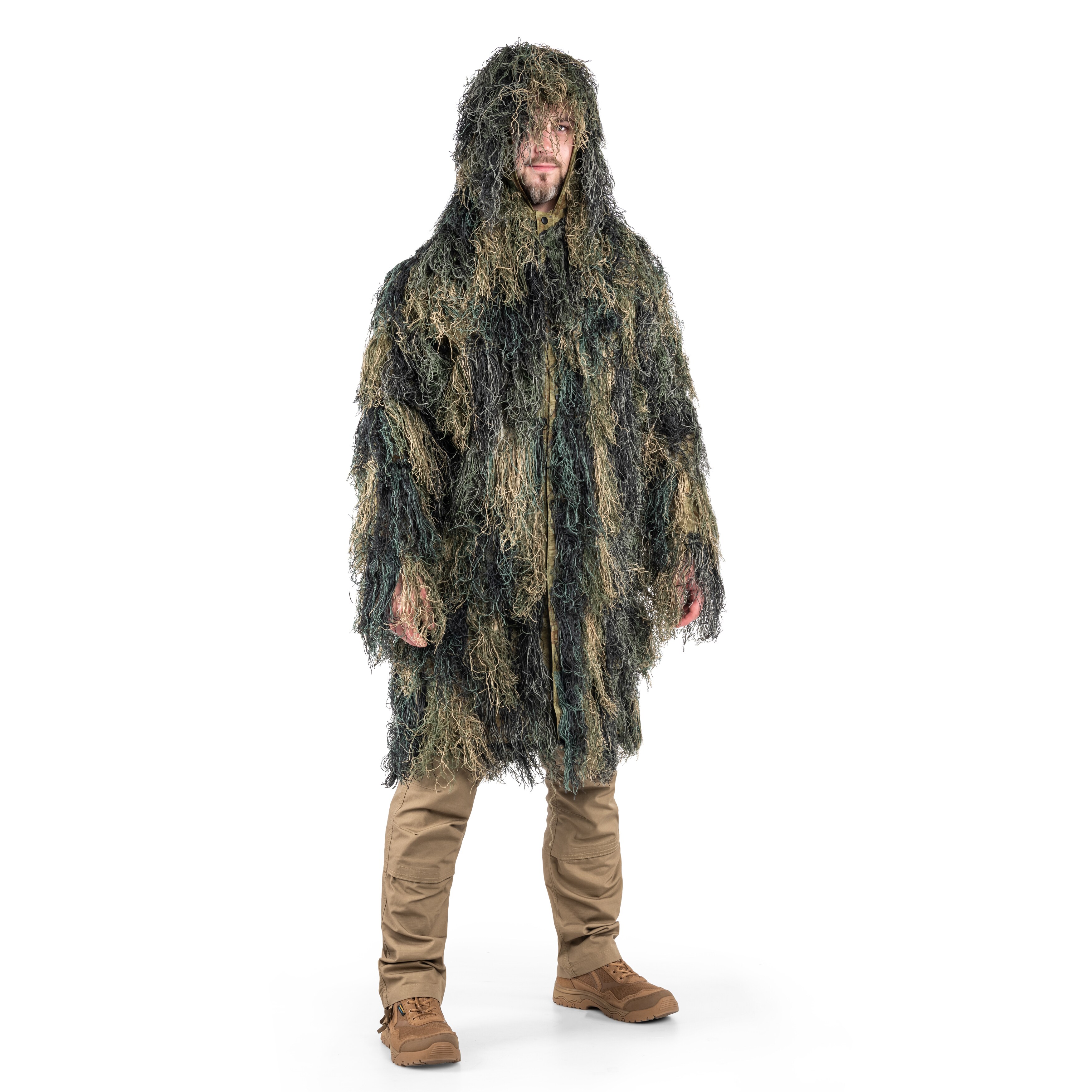 Mil-Tec Parka Ghillie Anti Fire Pro álcaruha - Woodland